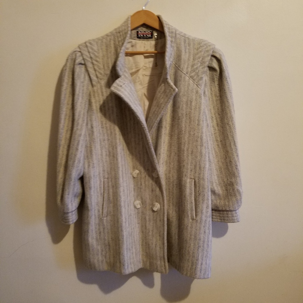 Vintage New York Girl Wool Coat.